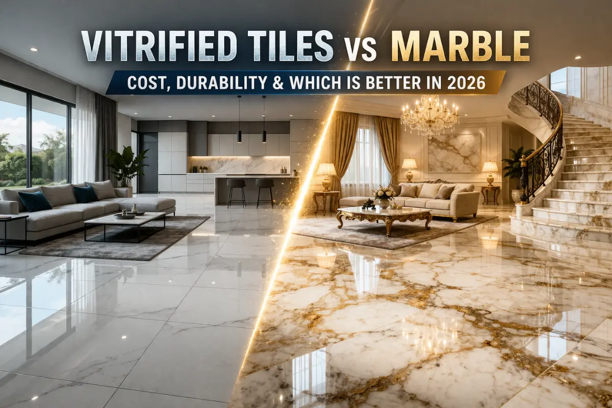 Vitrified Tiles vs Marble